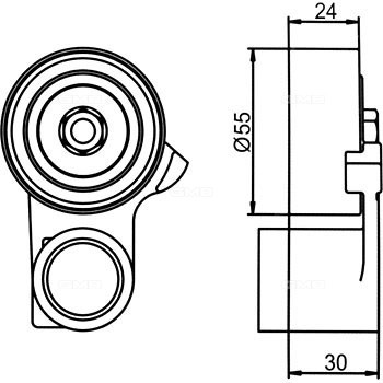 Ролик ГРМ HONDA Odyssey (05-), Pilot (09-) натяжной GMB GT90760 GMB