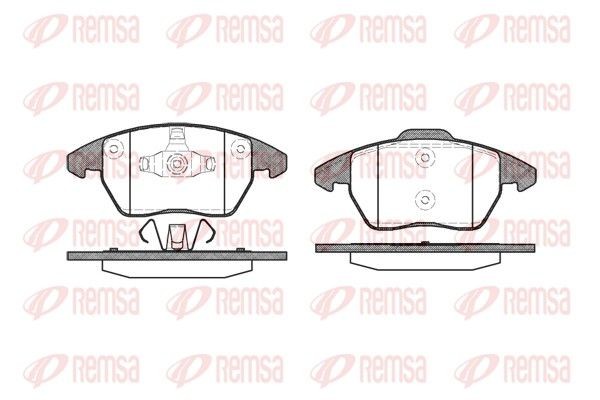 Колодки торм.перCITROEN C4 11/04->; PEUGEOT 207 02/07->; 307 03/05->; 3008 06/09 1030.10 REMSA