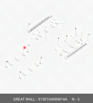 КРОНШТЕЙН,ПЕДАЛЬ GREAT WALL/HAVAL 5150104XKM14A GREAT WALL