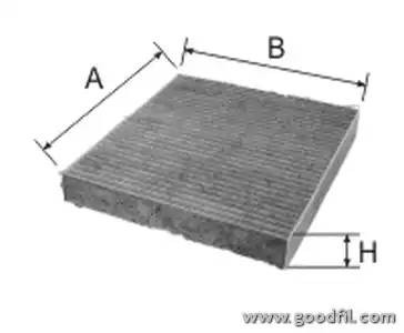 Фильтр салона угольный AG248CFC AG 248 CFC GOODWILL