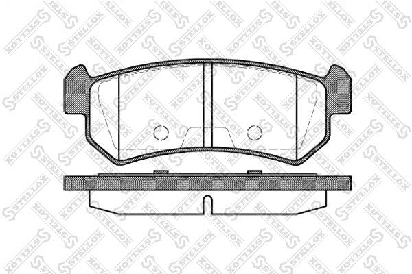 1048 00 !колодки дисковые з.\ Daewoo Nubira 1.6i/1.8i 03> 1059-000-SX STELLOX