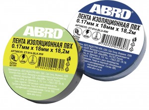 изолента! пвх черная высоковольтная термостойкая 18ммx18.2м ABRO\ ET-914-BLK-RW ABRO