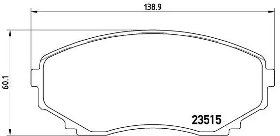 P49028 397 10 !колодки дисковые п.\ Mazda MPV 2.0/2.3/2.5 V6 99> P49028 BREMBO