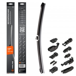 Щетка стеклоочистителя бескаркасная 430мм (17") AWB-BK-430 AWB-BK-430 AIRLINE