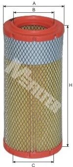 фильтр воздушный !H244 D107 d56 \KUBOTA A830 MFILTER AUTOMOTIVE FILTERS