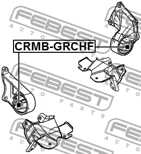 Сайлентблок подушки двигателя CRMB-GRCHF CRMB-GRCHF FEBEST