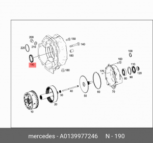 САЛЬНИК 0139977246 A0139977246 MERCEDES BENZ