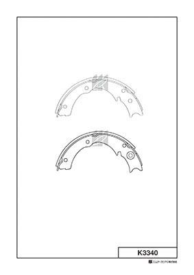 K3340 колодки тормозные барабанные!\ Mazda Titan 84-89 K3340 MK KASHIYAMA
