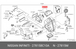 воздуховод 27815-BC10A NISSAN