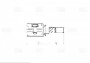 ШРУС Haval Jolion (21-) 1.5T AMT (внутр. зад.) (GO 1695) GO 1695 TRIALLI