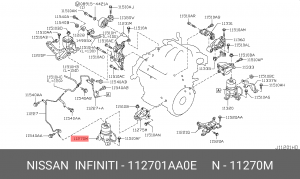 INSULATOR ASMY- 11270-1AA0E NISSAN