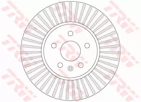Диск тормозной передний OPEL MOKKA DF6629 DF6629 TRW