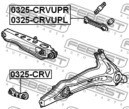 Рычаг подвески 0325-CRVUPR 0325-CRVUPR FEBEST