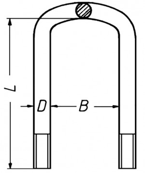 стремянка рессоры! M24x101x280\ BPW 045.046-00A PETERS ENNEPETAL
