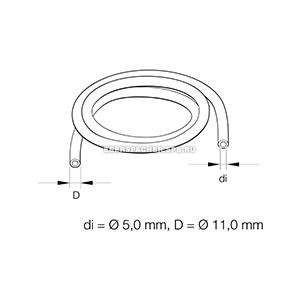 шланг топливный! 11x4.5mm\EBERSPAECHER 36075350 EBERSPACHER