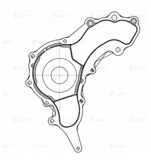 Насос водяной для а/м Jeep Grand Cherokee IV (10-) 3.6i LWP0332 LWP 0332 LUZAR