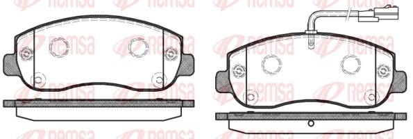 1449 01 13.0460-4856.2 [4419950] !колодки дисковые п.\ Renault Master IV, Opel M 144901 REMSA