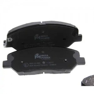 Колодки тормозные HYUNDAI Santa Fe (06-) KIA Sorento (09-) передние (4шт.) MEGAP 350-33-083 MEGA POWER