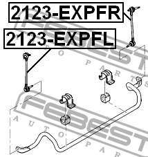 Тяга стабилизатора передняя правая 2123-EXPFR 2123-EXPFR FEBEST