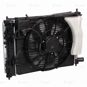блок охлаждения! радиатор+конденсер+вентилятор\ Hyundai Solaris, KIA Rio MT 17> LRK 08L5 LUZAR