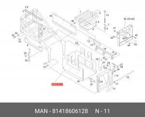 Аккумуляторный ящик 81418606128 MAN