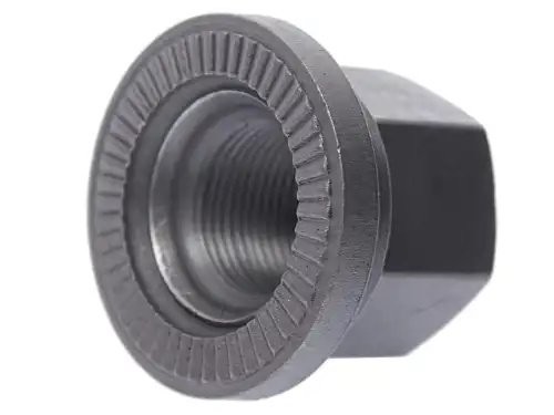 Гайка колеса ЕВРО КАМАЗ (H33 под ключ 32 с насечкой тефлон) MEGAPOWER 900-00-057 MEGA POWER