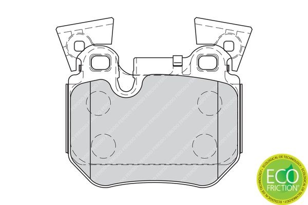 GDB1795 [34216784808] !колодки дисковые з.\ BMW E88/E82 3.5i 07> FDB4217 FERODO