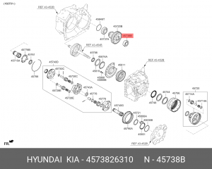 Подшипник 4573826310 HYUNDAI KIA