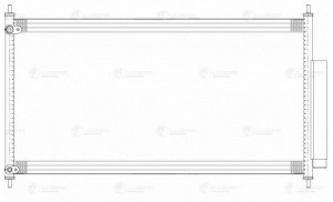 Радиатор кондиц. для ам Honda Accord IX (12-) 2.0i,2.4i M,A (LRAC 2313) LRAC 2313 LUZAR