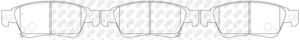 Колодки тормозные INFINITI G35,37,25 (06-),Q60,G,QX50,EX (07-) передние (4шт.) N PN0388 NIBK