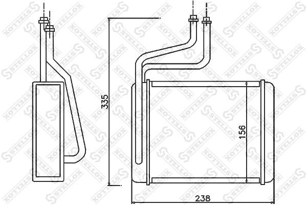 радиатор печки!\ Ford Mondeo all 96-03 10-35070-SX STELLOX