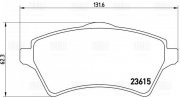 Колодки торм. Land Rover Freelander (98-) диск. перед. (PF 4251) PF4251 TRIALLI