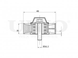 Ролик направляющий приводного ремня TNS-10107 UNIO