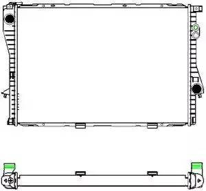 радиатор системы охлаждения!\ BMW E38 2.8i-5.4i 94-01 30111001 SAKURA