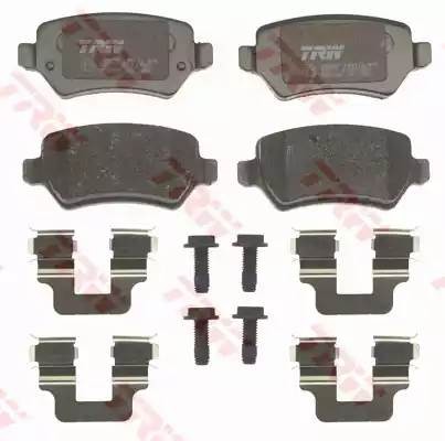 Колодки тормозные OPEL Zafira B задние (4шт.) (ЗАМЕНА НА GDB1515) TRW GDB1831 TRW
