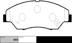 Колодки тормозные дисковые передние KIA Sportage 2.0i 16/2.0TDi 99 (старый арт.  GK0522 CTR