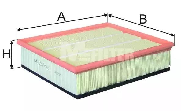 фильтр воздушный! 315x277x80\ MB 208D/308D OM601/602 95> K 378/1 MFILTER AUTOMOTIVE FILTERS