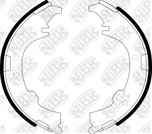 Колодки тормозные TOYOTA Picnic (96-03) задние барабанные (4шт.) NIBK FN2339 NIBK