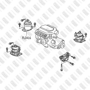 Опора двигателя правая HONDA Legend 04- FL0416 FL0416 FIXAR