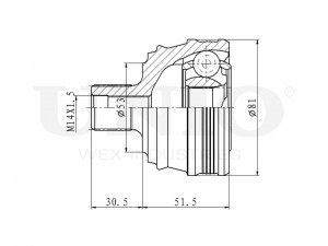 ШРУС внешний CVJ-20076 UNIO