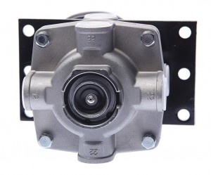 Кран ЗИЛ,КАМАЗ,МАЗ тормозной 2-х секционный с рычагом MEGAPOWER 350-16-002 MEGA POWER