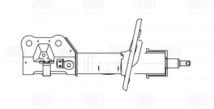 Амортизатор Mazda 3 (13-) (стойка) пер. прав. с i-STOP (AG 25369) AG 25369 TRIALLI