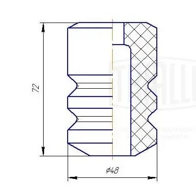 Буфер (отбойник) Лада 2108-21099/2113-2115 (задн. аморт. 1 шт.) PUR (BC 0181) BC 0181 TRIALLI
