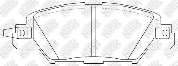 Колодки тормозные MAZDA CX-5 (11-) задние (4шт.) NIBK PN5818S NIBK