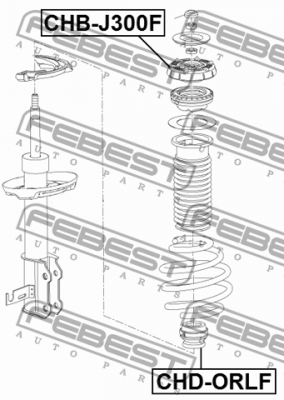 Отбойник амортизатора передний CHEVROLET ORLANDO 2011-2015 CHD-ORLF CHD-ORLF FEBEST