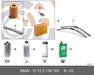 Свеча зажигания BMW 1 (F20),3 (F30) MINI Countryman (R60) OE 12 12 2 158 165 BMW