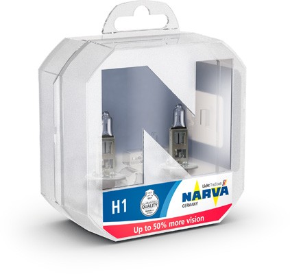 Лампа 12V H1 55W P14.5s +50% бокс (2шт.) Range Power 50+ NARVA 483342100 NARVA