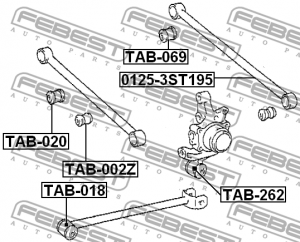 Сайлентблок TAB-069 TAB-069 FEBEST