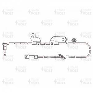 Датчик ABS для а/м Mitsubishi Outlander (12-)/Lancer X (07-) (-2016) перед. лев. VSABS1101 START VOLT