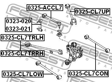 Рычаг подвески 0325-CL7UP 0325-CL7UP FEBEST